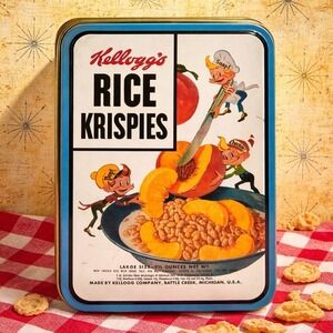 Kellogg's Rice Krispies Snap Crackle Pop Collectible Tin w/ Figures 2002